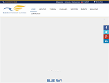 Tablet Screenshot of blueraytourism.com